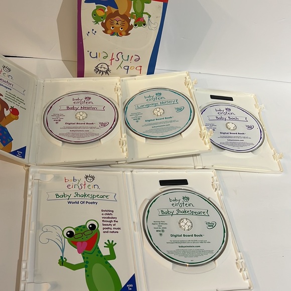BABY EINSTEIN 4-Pack Vol.1 DVD Newton, Bach, Einstein, Shakespeare 4-Disc Set - Picture 6 of 8